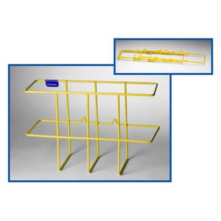 Rack Em Racks Rackem Racks 3004 Collapsible 3-Ring Binder Rack - Yellow - 8.25 x 13.25 x 4.25 in. 3004